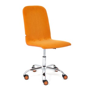 Кресло офисное RIO флок/кож/зам, оранжевый/оранжевый, арт.14188 в Твери