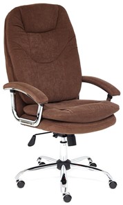 Офисное кресло SOFTY LUX флок, коричневый, арт.13595 в Твери