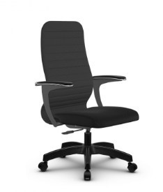 Кресло компьютерное SU-CU160-10P PL темно-серый/черный в Твери