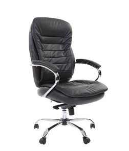 Офисное кресло CHAIRMAN 795 кожа, цвет черный в Твери