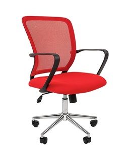 Кресло компьютерное CHAIRMAN 698 CHROME new Сетка TW-69 (красный) в Твери