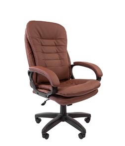 Кресло CHAIRMAN 795 LT, экокожа, цвет коричневый в Твери