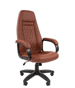 Компьютерное кресло CHAIRMAN 950LT Экокожа коричневая в Твери