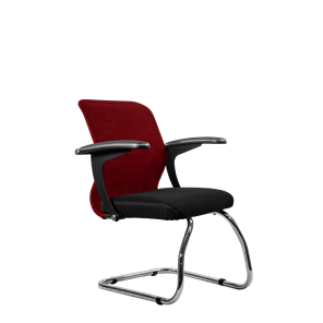 Офисный стул SU-M-4/подл.160/осн.007, Бордовый/Черный в Твери