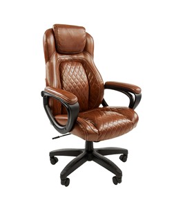 Кресло CHAIRMAN 432, экокожа, цвет коричневый в Твери