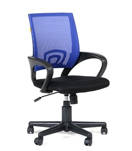 Офисное кресло CHAIRMAN 696 black Сетчатый акрил DW61 синий в Твери - предосмотр