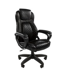 Офисное кресло CHAIRMAN 432, экокожа, цвет черный в Твери