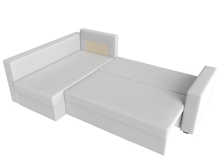 Угловой раскладной диван Мансберг, Белый (Экокожа) в Твери - изображение 2