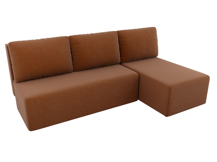 Угловой диван Поло, Коричневый (рогожка) в Твери - изображение 3