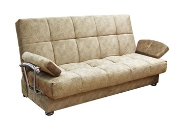 Прямой диван Милана 6 БД с хром. подлокотниками, Боннель в Твери
