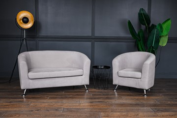 Комплект мебели Брамс  цвет бежевый диван 2Д + кресло в Твери
