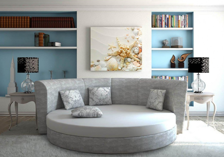 Круглый диван-кровать Смайл в Твери - изображение 5