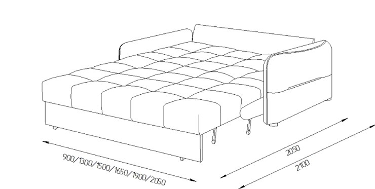 Прямой диван Токио 2 130 (ППУ) в Твери - изображение 8