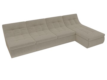Модульный раскладной диван Холидей, Бежевый (микровельвет) в Твери - предосмотр 4