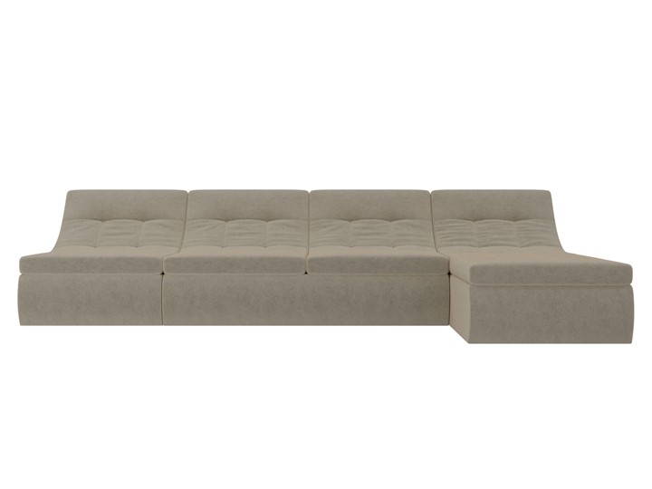 Модульный раскладной диван Холидей, Бежевый (микровельвет) в Твери - изображение 5