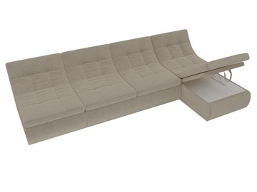 Модульный раскладной диван Холидей, Бежевый (микровельвет) в Твери - предосмотр 7