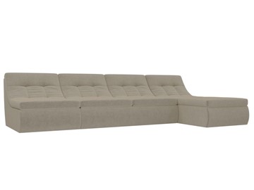 Модульный раскладной диван Холидей, Бежевый (микровельвет) в Твери - предосмотр
