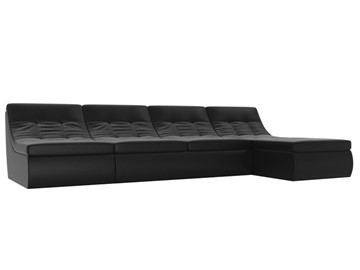 Модульный раскладной диван Холидей, Черный (экокожа) в Твери