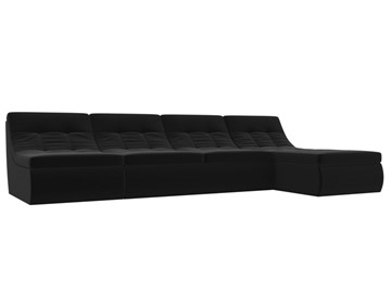 Модульный раскладной диван Холидей, Черный (микровельвет) в Твери