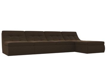 Модульный раскладной диван Холидей, Коричневый (микровельвет) в Твери