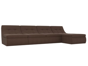 Модульный раскладной диван Холидей, Коричневый (рогожка) в Твери
