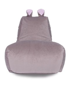 Кресло-мешок Бегемот кофе/розовый в Твери