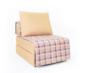 Бескаркасное кресло-кровать Харви, песочный-квадро беж в Твери - предосмотр