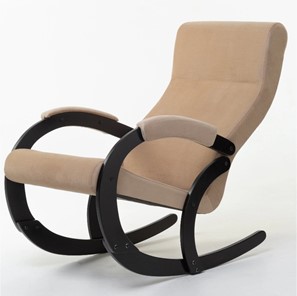 Кресло-качалка в гостиную Корсика, ткань Amigo Beige 34-Т-AB в Твери - предосмотр