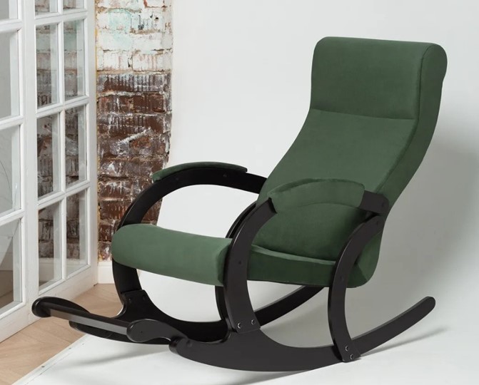 Кресло-качалка в гостиную Марсель, ткань Amigo Green 33-Т-AG в Твери - изображение 3