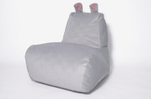 Кресло-мешок Бегемот серый в Твери - изображение