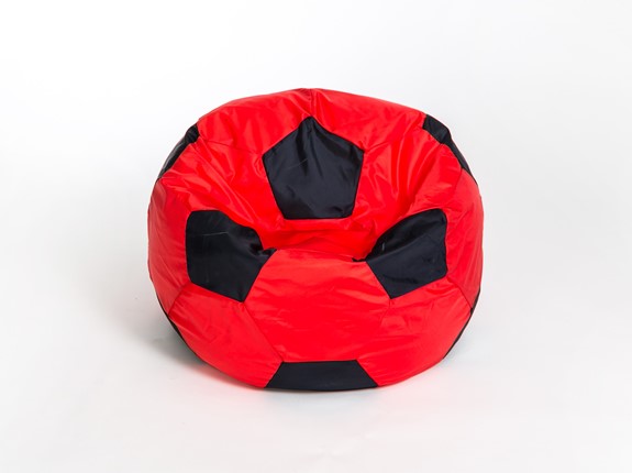 Кресло-мешок Мяч большой, красно-черный в Твери - изображение