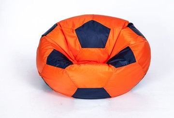 Кресло-мешок Мяч большой, оранжево-черный в Твери