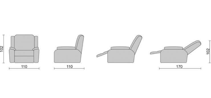 Кресло-трансформер Recliner (электро) в Твери - изображение 3
