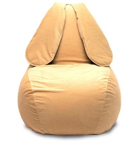 Кресло-мешок Зайка (длинные уши), желтый в Твери