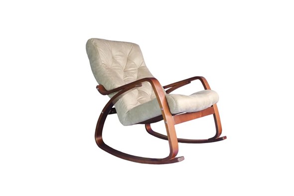 Кресло-качалка Гранд, замша крем в Твери - изображение