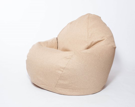 Кресло-мешок Макси, рогожка, 150х100, песочное в Твери - изображение