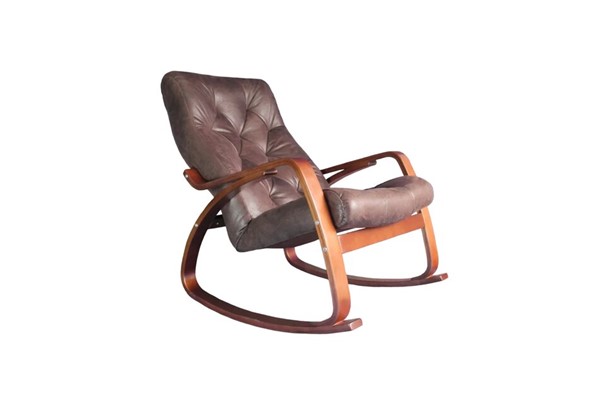 Кресло-качалка Гранд, замша шоколад в Твери - изображение