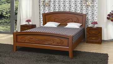 Кровать Карина-16 (Орех) 140х200 в Твери