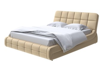 Кровать спальная Corso-6 140x200, Экокожа (Золотой перламутр) в Твери