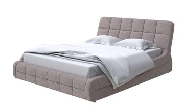 Двуспальная кровать Corso-6 140x200, Рогожка (Levis 25 Светло-коричневый) в Твери