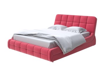 Двуспальная кровать Corso-6 200х200, Велюр (Forest 13 Красный) в Твери