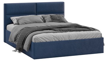 Кровать двуспальная Глосс Тип 1 (Микровелюр Wellmart Blue) в Твери