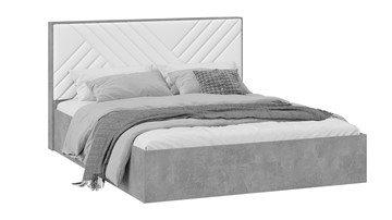 Двуспальная кровать Хилтон Тип 1 (Ателье светлый/Белый) в Твери