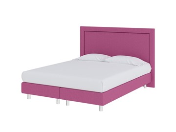 Спальная кровать London Boxspring Elite 160х200, Рогожка (Savana Berry (фиолетовый)) в Твери