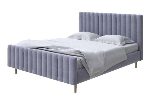 Спальная кровать Madison 200x200, Велюр (Casa Благородный серый) в Твери - изображение