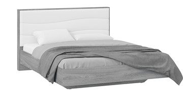 Кровать Миранда тип 1 (Дуб Гамильтон/Белый глянец) в Твери