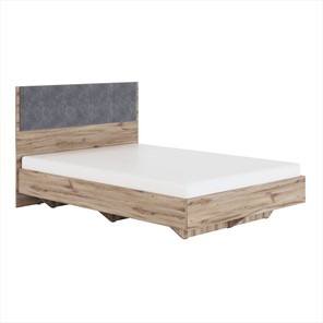 Кровать двуспальная Николь (мод.1.3) 1,6 серый текстиль, с ортопедическим основанием в Твери