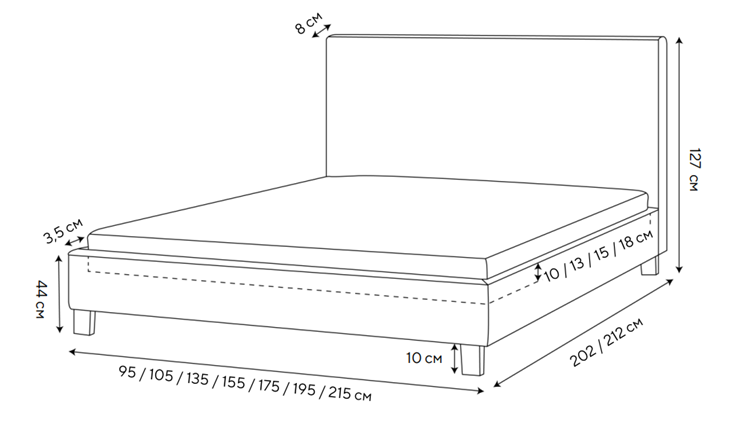 Кровать в спальню Routa 200х200, Велюр (Monopoly Мятный лёд (670)) в Твери - изображение 1