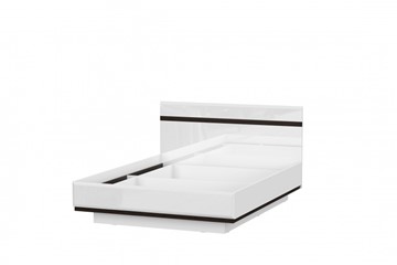 Кровать спальная Соло универсальная 1,6х2,0, белый/белый глянец/венге в Твери