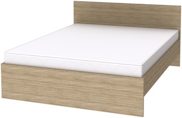 Двуспальная кровать K16 с основанием, цвет Дуб Сонома в Твери
